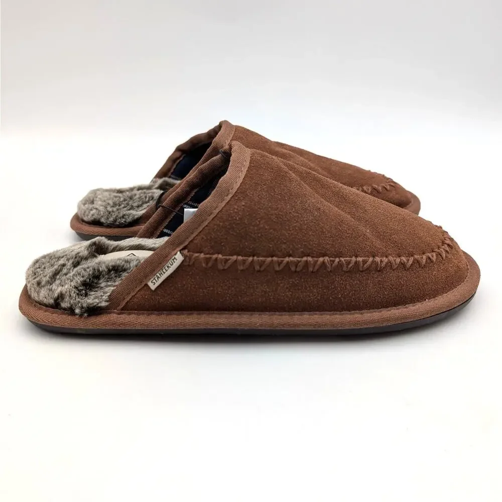 Staheekum Cabin Classic Slipper Shoes Closed Toe Men's Brown Size US8M EU41